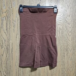 Shapermint High-Waist Mini Shorts Shaper in Brown